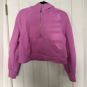 Lululemon Oversized Cropped Scuba Half Zip